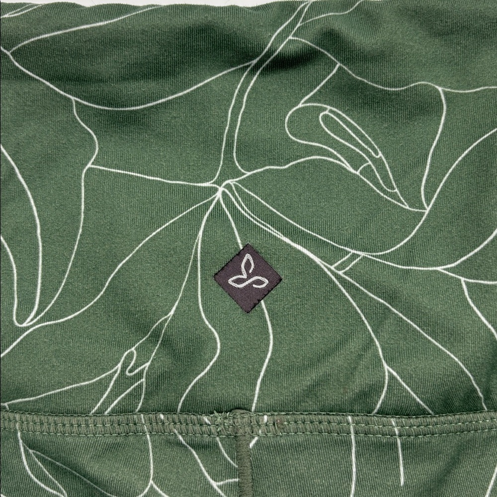 Prana Kimble 7/8 High-Waisted Canopy Florist Green Leggings Women’s Size Medium - Picture 5 of 8